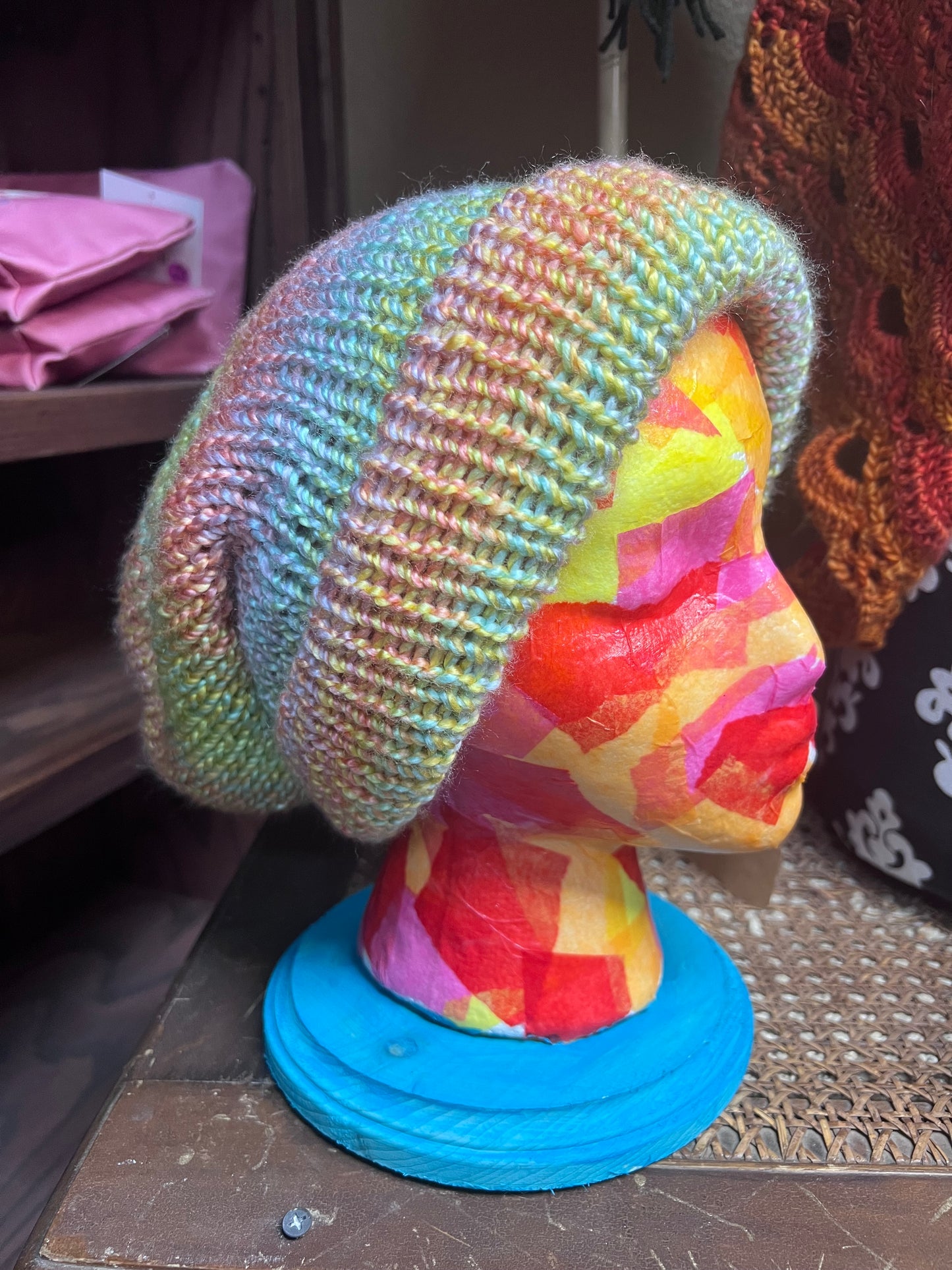 Hand knit Simple hats