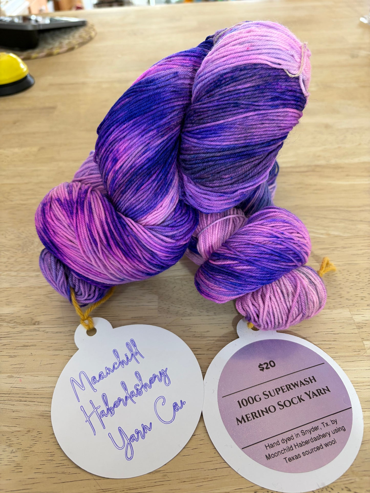 100g superwash merino sock yarn