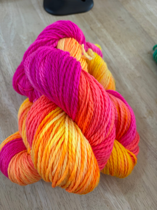 Superwash merino Aran weight yarn